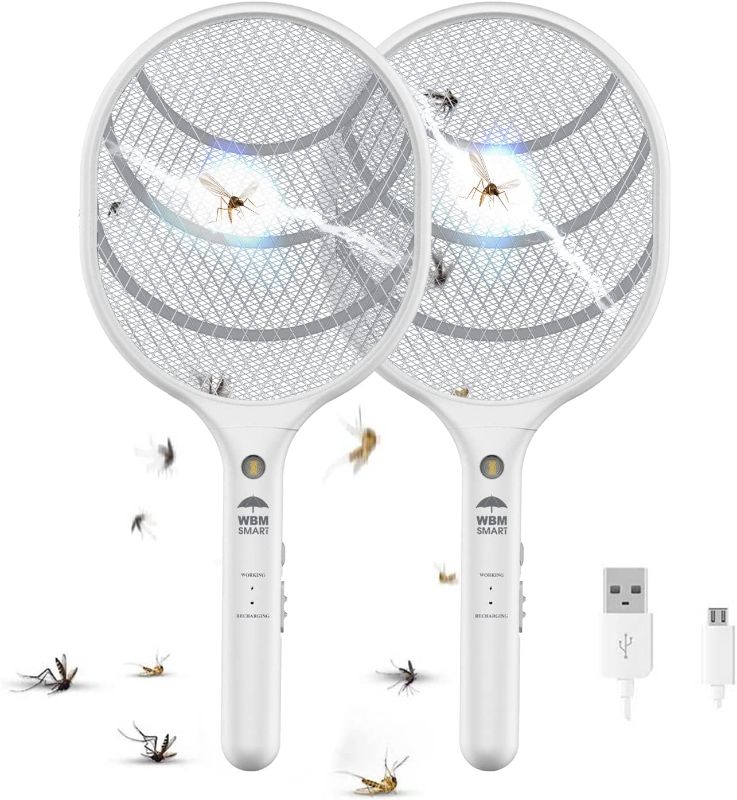 Photo 1 of *INCOMPLETE* WBM Smart Electric Fly Swatter Racket, Rechargeable Bug Zapper, Medium.
