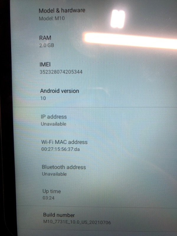 Photo 4 of Android Tablet 10 inch, PRITOM M10, 2 GB RAM, 32 GB Android 10.0 Tablet, 10.1 inch IPS HD Display, GPS, FM, Quad-Core Processor, Wi-Fi (M10 Black)
