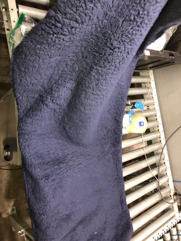 Photo 1 of 52" SHAGY PILLOW -NAVY BLUE