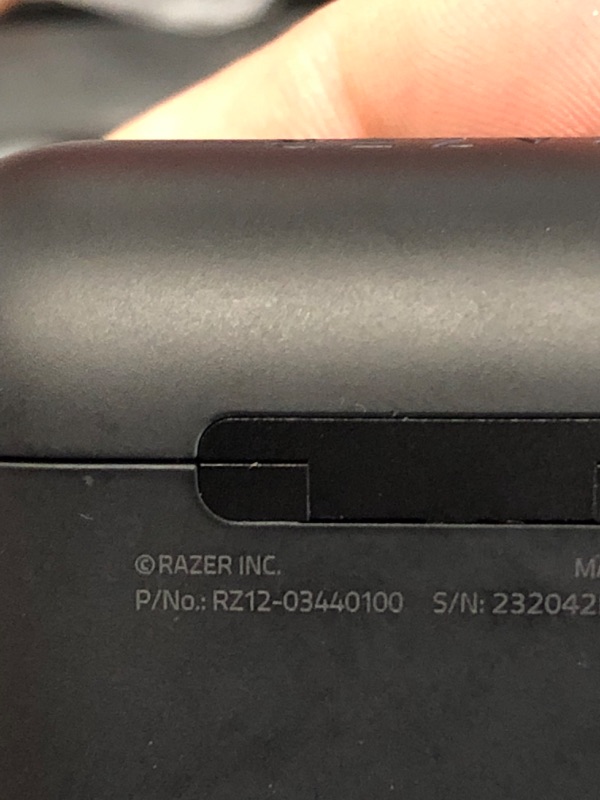 Photo 8 of DID NOT SHOW UP IN BLUETOOTH 
Razer Hammerhead True Wireless Pro Bluetooth Gaming Earbuds: THX Certified - Advanced Hybrid Active Noise Cancellation - 60ms Low-Latency - Touch Enabled - <20 Hr Battery Life - Classic Black