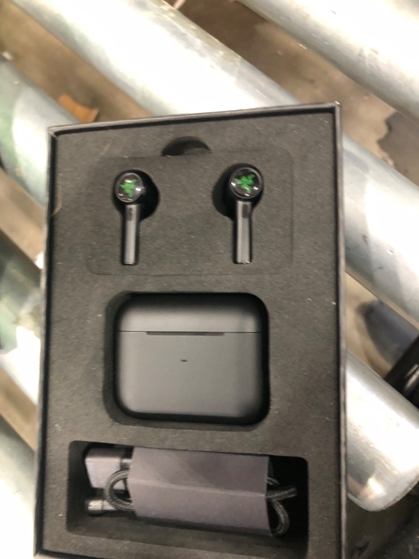 Photo 4 of DID NOT SHOW UP IN BLUETOOTH 
Razer Hammerhead True Wireless Pro Bluetooth Gaming Earbuds: THX Certified - Advanced Hybrid Active Noise Cancellation - 60ms Low-Latency - Touch Enabled - <20 Hr Battery Life - Classic Black