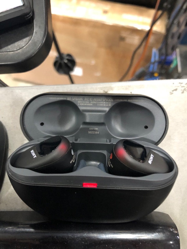 Photo 3 of COULDN'T FIND IN BLUETOOTH 
Sony WF-SP800N Truly Wireless Sports In-Ear Noise Canceling Headphones with Mic For Phone Call And Alexa Voice Control, Black