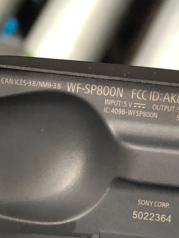 Photo 6 of COULDN'T FIND IN BLUETOOTH 
Sony WF-SP800N Truly Wireless Sports In-Ear Noise Canceling Headphones with Mic For Phone Call And Alexa Voice Control, Black