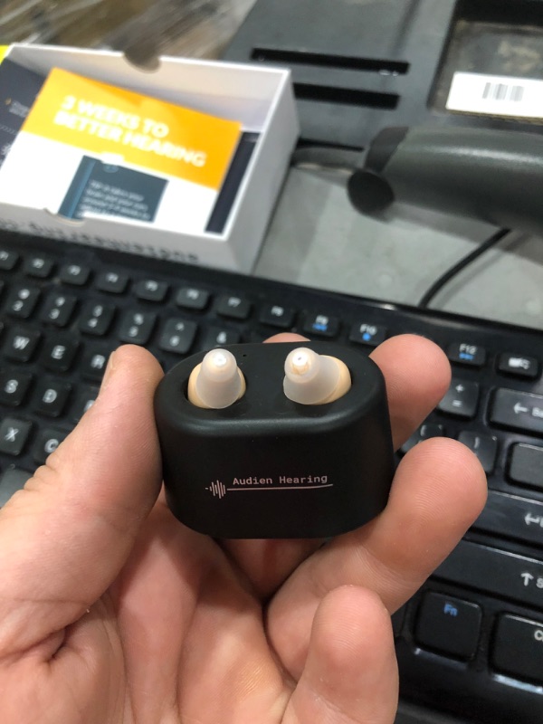 Photo 3 of Audien ATOM Rechargeable Hearing Amplifier to Aid and Assist Hearing, Premium Comfort Design and Nearly Invisible