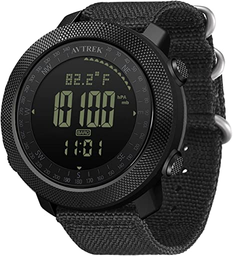 Photo 1 of AVTREK Mens Outdoor Sport Tactical Survival Watches Hiking Digital Wrist Watch Smart Swimming Military Army Altimeter Barometer Compass Watches