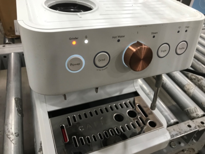 Photo 1 of USED-NEEDS CLEANING
Café - Bellissimo Semi-Automatic Espresso Machine with 15 Bars of Pressure, Milk Frother, and Built-in Wi-Fi - Matte White
