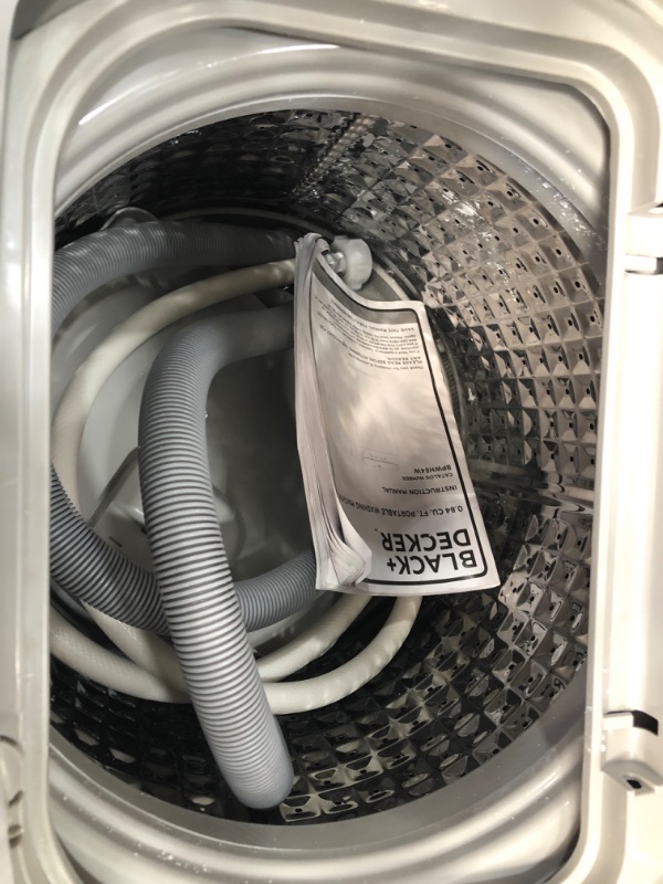 Photo 3 of **USED TESTED** BLACK+DECKER BPWH84W .85 Cubic Foot Portable Washer