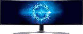 Photo 1 of Samsung - CHG9 Series C49HG90DMN 49" HDR LED Curved FHD FreeSync Monitor