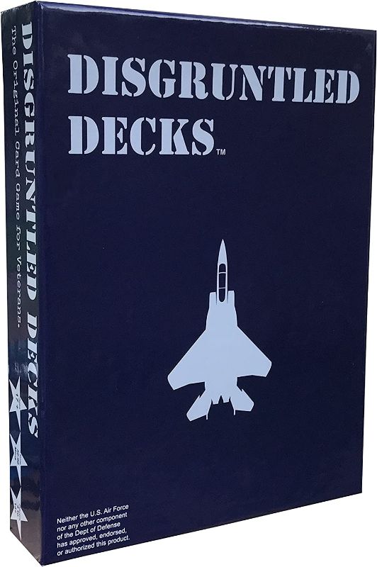 Photo 1 of Disgruntled Decks - The Original Military Party Card Game for Veterans - Air Force-Themed Deck
