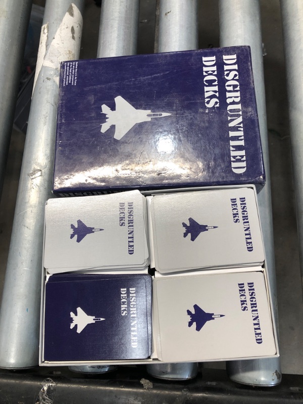 Photo 2 of Disgruntled Decks - The Original Military Party Card Game for Veterans - Air Force-Themed Deck
