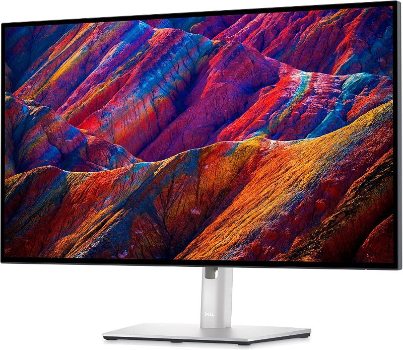 Photo 1 of Dell U2723QE UltraSharp 4K USB-C Hub Monitor - 27-inch QHD (3840 x 2160) 60Hz Display, 5ms Response Time, 100% sRGB, Height/Tilt/Swivel/Pivot Adjustable, 1.07 Billion Colors - Platinum Silver
