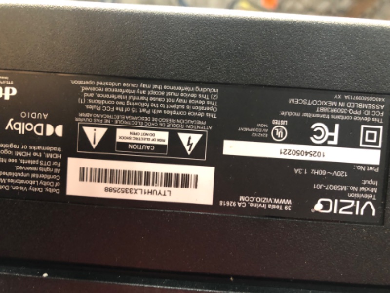 Photo 8 of DAMAGED PIXELS 
VIZIO 58-Inch M-Series 4K QLED HDR Smart TV w/Voice Remote, Dolby Vision, HDR10+, Alexa Compatibility, M58Q7-J01, 2022 Model