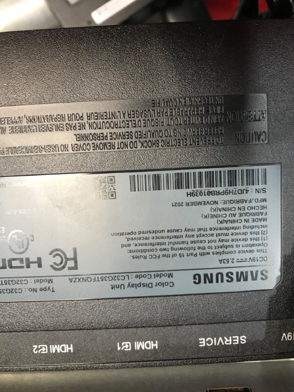 Photo 4 of SAMSUNG 32" Odyssey G3 Ultrawide Gaming Monitor, 1500R Curved Display, 165Hz, 5ms, AMD FreeSync Premium, Borderless Design, Eye Saver Mode, Black (LC32G35TFQNXZA)
