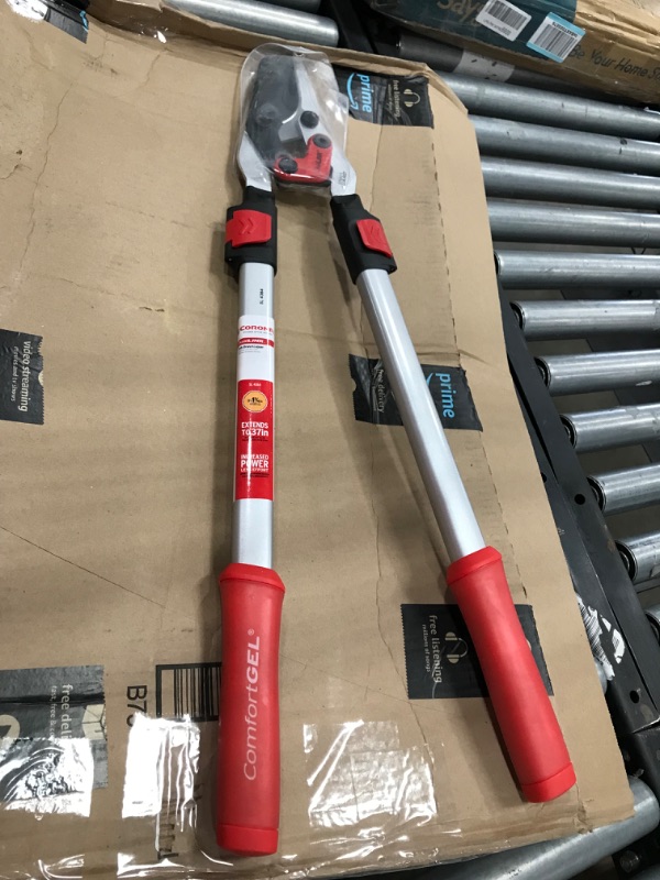 Photo 2 of Corona Tools | Branch Cutter DualLINK™ Extendable Bypass Loppers | Tree Trimmer Cuts Branches up to 1 ¾-inches in Diameter | Handles Extend up to 37 ½inches | SL 4364
