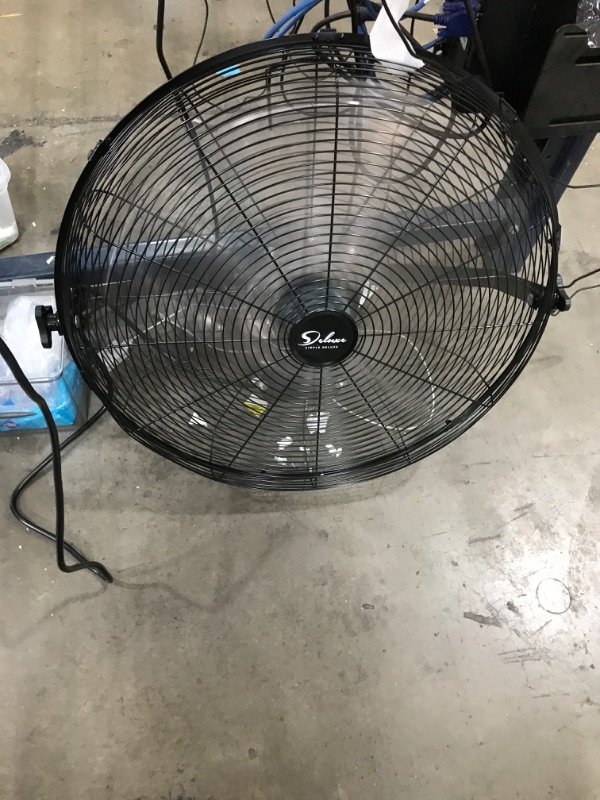 Photo 2 of 18 Inch Industrial Wall Mount Fan, 3 Speed Commercial Ventilation Metal Fan for Warehouse, Greenhouse, Workshop, Patio, Factory and Basement - High Velocity
