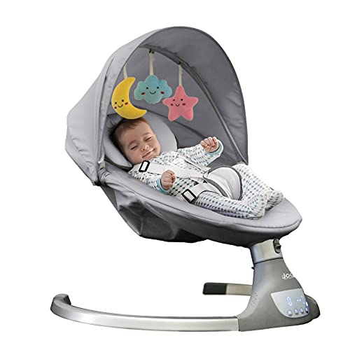 Photo 1 of JOOL BABY PRODUCTS Nova Motorized Portable Baby Swing for Infants - Bluetooth Music Speaker with 10 Preset Lullabies - Gray
