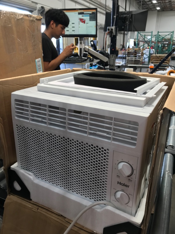 Photo 2 of ***PARTS ONLY*** GE Window Air Conditioner 5000 BTU, Efficient Cooling for Smaller Areas Like Bedrooms and Guest Rooms, 5K BTU Window AC Unit with Easy Install Kit, White
