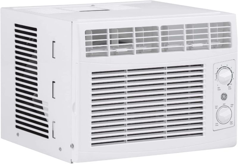 Photo 1 of ***PARTS ONLY*** GE Window Air Conditioner 5000 BTU, Efficient Cooling for Smaller Areas Like Bedrooms and Guest Rooms, 5K BTU Window AC Unit with Easy Install Kit, White
