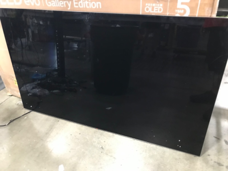 Photo 2 of **NO REFUNDS OR RETURNS **DOES NOT POWER ON***LG 65-Inch Class OLED evo Gallery Edition G2 Series Alexa Built-in 4K Smart TV, 120Hz Refresh Rate, AI-Powered 4K, Dolby Vision IQ and Dolby Atmos, WiSA Ready, Cloud Gaming (OLED65G2PUA, 2022)
