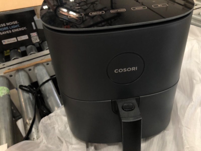 Photo 4 of COSORI Air Fryer, 5 Quart Compact Oilless Oven, 30 Recipes, up to 450?, 9 One-Touch Cooking Functions, Tempered Glass Display, Free up Counter Space
