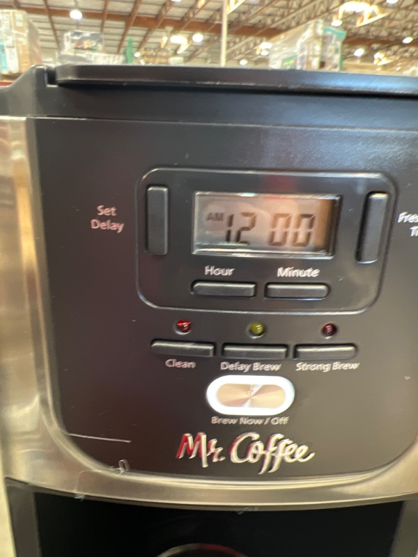 Photo 2 of Mr. Coffee Rapid Brew 12-Cup Programmable Coffee Maker - Silver

