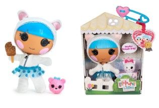 Photo 1 of Lalaloopsy Littles Doll Bundles Snuggle Stuff with Pet Bear Playset Package 7 Winter-Themed Doll with Changeable Blue and White Outfit in Reusable 
