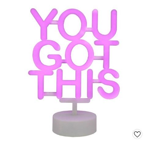 Photo 1 of 'You Got This' LED Sign Neon Pink

