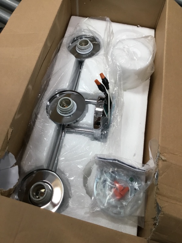 Photo 2 of **PARTS ONLY**
Moen DN0763 20.96" Wide 3 Vanity Lights from the Iso Collection Chrome Indoor Lighting Bathroom Fixtures Vanity Light
