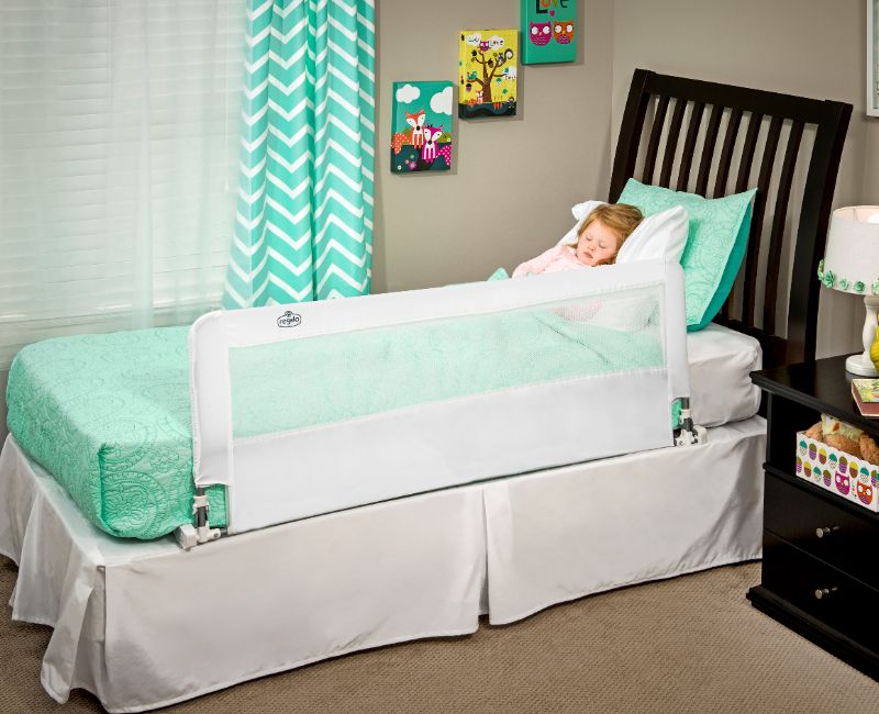 Photo 1 of Hide-Away Extra Long 54" Portable Bed Rail by Regalo White
