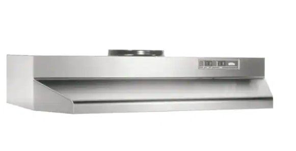 Photo 1 of Broan 190 CFM 36" Wide Under Cabinet Range Hood W/ Washable Filters & Axial Fan - 423604
