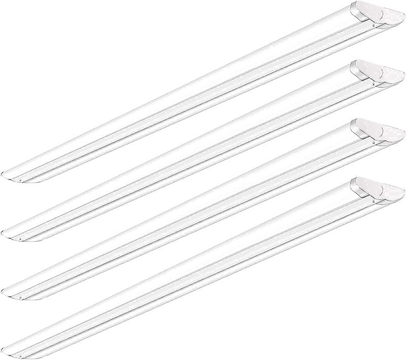 Photo 1 of 110W 8FT LED Shop Lights Ultra Slim LED Wraparound, 12600LM, 5000K, 8 Foot Strip Light, Flush Mount Garage Office Warehouse Ceiling Lighting Fixture, 8 Foot Fluorescent Tube Replacement, 4 Pack
