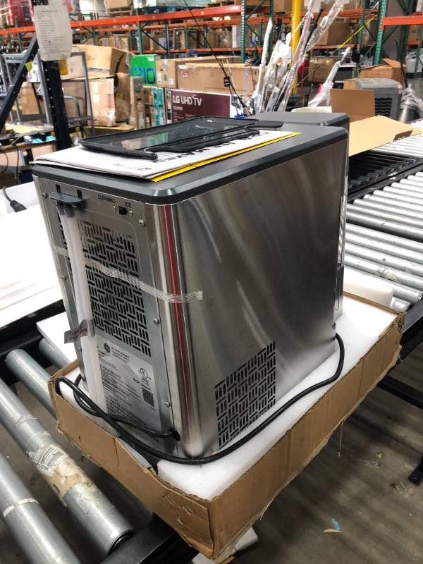Photo 1 of GE Profile Opal | Countertop Nugget Ice Maker with Side Tank | Portable Ice Machine Makes up to 24 lbs. of Ice Per Day | Stainless Steel Finish