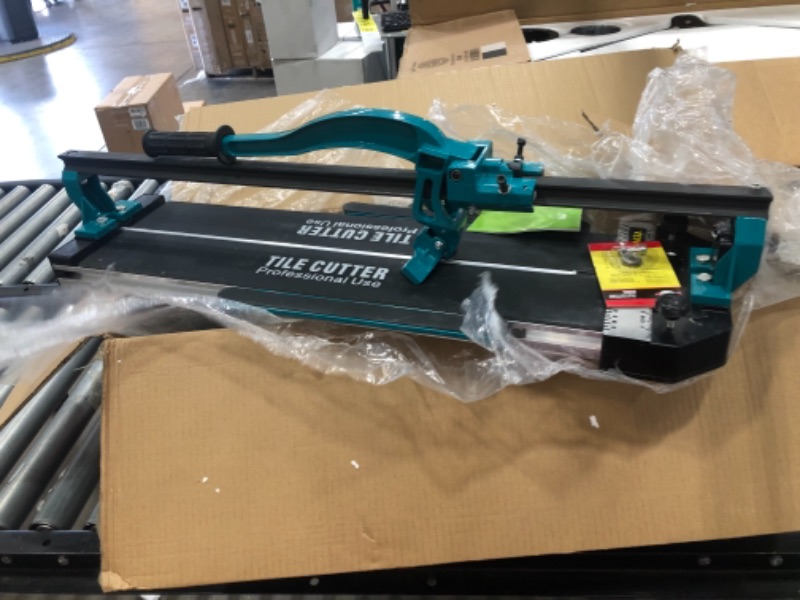 Photo 1 of 24 Inch Manual Tile Cutter Tools With Tungsten Carbide Scoring Wheel for Porcelain Ceramic Floor Tile Cutter - Adjustable Laser Guide Bonus Spare Cutt
