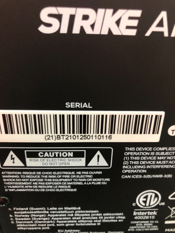 Photo 5 of **INTERNAL DAMAGE**PARTS ONLY**
Alesis Strike Amp 8 - 2000-Watt Drum Amplifier Speaker for Electronic Drum Sets With 8-Inch Woofer, Contour EQ and Ground Lift Switch
