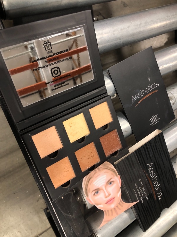 Photo 2 of Aesthetica Cosmetics Cream Contour and Highlighting Makeup Kit - Contouring Foundation / Concealer Palette - Vegan Cruelty Free & Hypoallergenic - St
