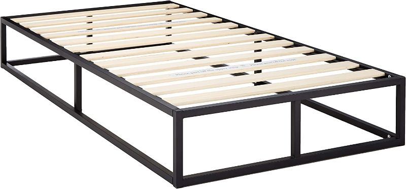 Photo 1 of **MINOR DAMAGE* ZINUS Joseph Metal Platforma Bed Frame / Mattress Foundation / Wood Slat Support / No Box Spring Needed / Sturdy Steel Structure, Twin
