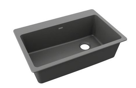 Photo 1 of **LIGHT DAMAGE** * Elkay Quartz Classic 33" x 22" x 9-1/2", Single Bowl Drop-in Sink, Dusk Gray
