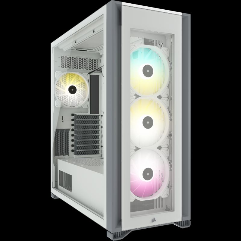 Photo 1 of ICUE 7000X RGB Tempered Glass Full-Tower ATX PC Case — White
