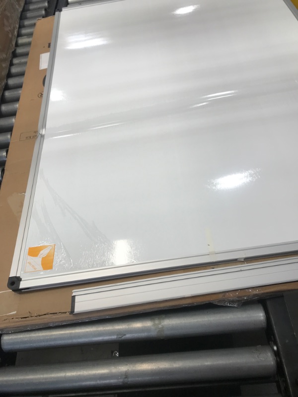 Photo 3 of ***DAMAGED** XBoard Magnetic Whiteboard 48 x 36, White Board 4 x 3, Dry Erase Board with Detachable Marker Tray
