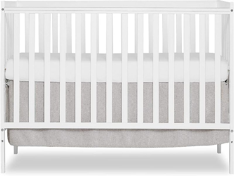 Photo 1 of **MISSING PARTS* MINOR SCUFFS* * Dream On Me Synergy 5-in-1 Convertible Crib in White, Greenguard Gold Certified
