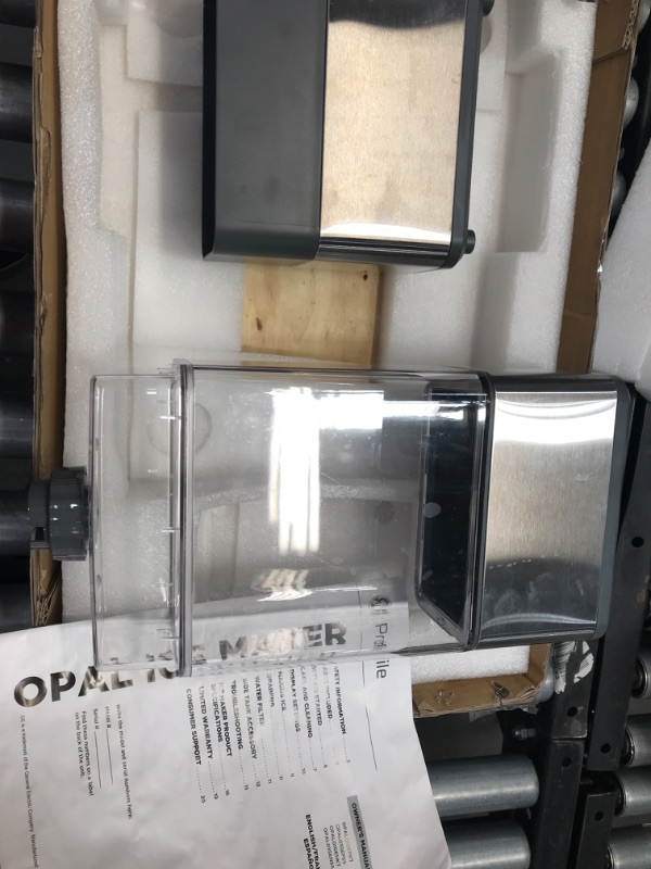 Photo 1 of GE Profile Opal | Countertop Nugget Ice Maker with Side Tank | Portable Ice Machine Makes up to 24 lbs. of Ice Per Day | Stainless Steel Finish
