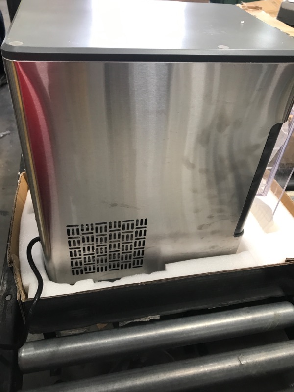 Photo 7 of **MINOR DAMAGE** GE Profile Opal | Countertop Nugget Ice Maker with Side Tank | Portable Ice Machine Makes up to 24 lbs. of Ice Per Day | Stainless Steel Finish
