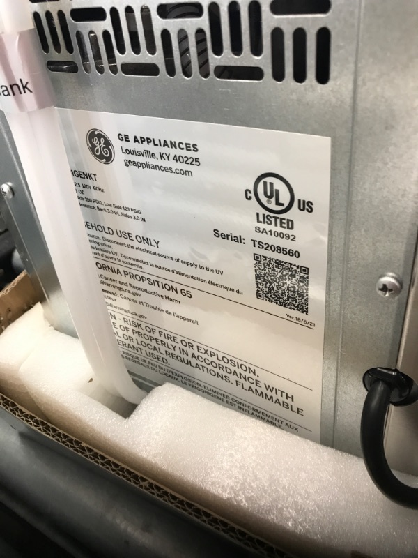 Photo 2 of **MINOR DAMAGE** GE Profile Opal | Countertop Nugget Ice Maker with Side Tank | Portable Ice Machine Makes up to 24 lbs. of Ice Per Day | Stainless Steel Finish
