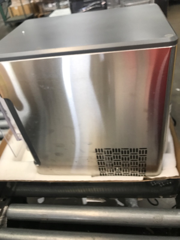 Photo 6 of **MINOR DAMAGE** GE Profile Opal | Countertop Nugget Ice Maker with Side Tank | Portable Ice Machine Makes up to 24 lbs. of Ice Per Day | Stainless Steel Finish
