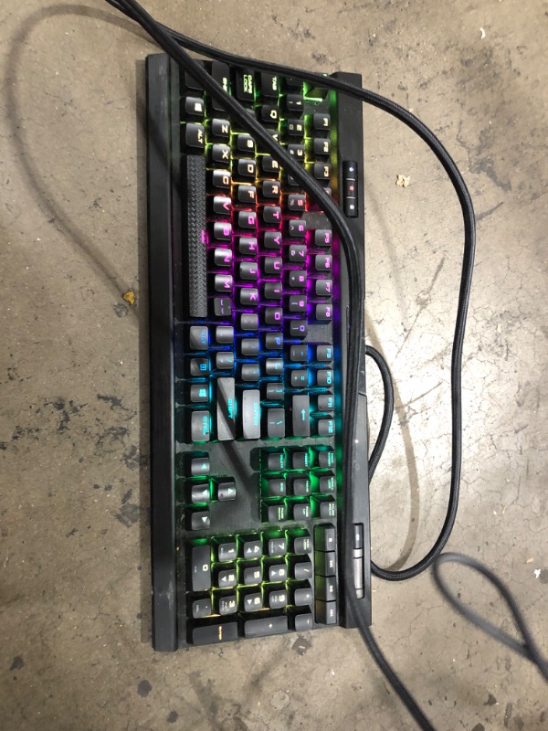 Photo 3 of Corsair K70 RGB MK.2 Mechanical Gaming Keyboard - USB Passthrough & Media Controls - Linear & Quiet - Cherry MX Red - RGB LED Backlit (CH-9109010-NA)
