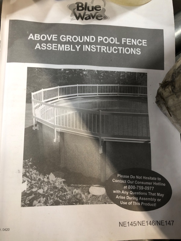 Photo 5 of */FENCE*- GLI Above Ground Pool Fence Base Kit (8 Section)
