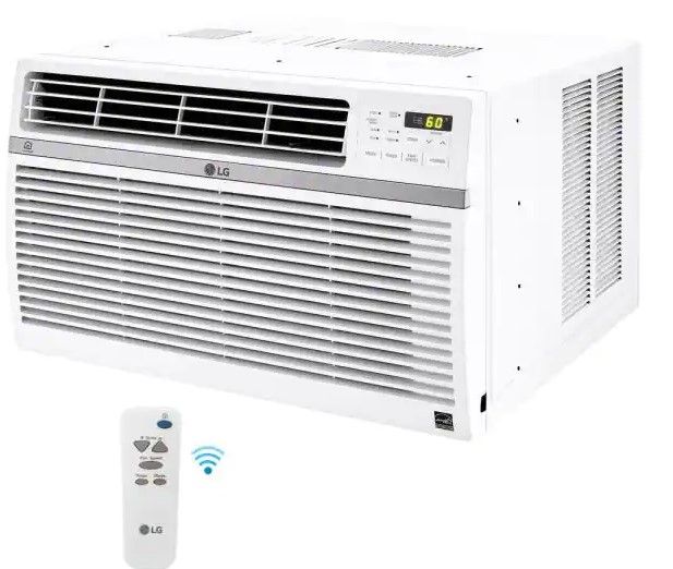 Photo 1 of 8,000 BTU 115-Volt Window Air Conditioner LW8017ERSM Cools 350 Sq. Ft. with ENERGY STAR and Remote, 
