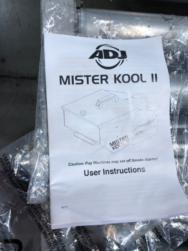 Photo 2 of ADJ Products MISTER-KOOL-II Grave Yard Low Lying Water Based Fog Machine
