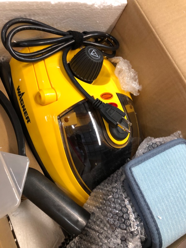 Photo 1 of Wagner Spraytech 0282014 915e On-Demand Steam Cleaner & Wallpaper Removal, Multipurpose Power Steamer, 18 Attachments Included (Some Pieces Included in Storage Compartment)
