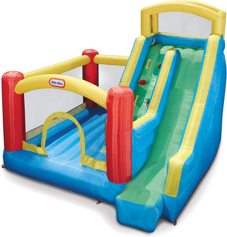 Photo 1 of Little Tikes Giant Inflatable Slide Bouncer with Heavy Duty Bouncer, Multicolor, Model:
